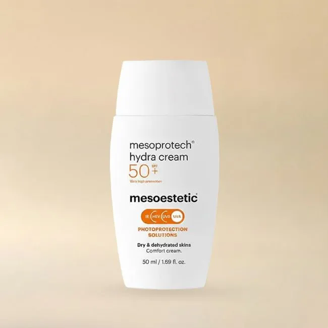 Mesoestetic mesoprotech® hydra cream | Увлажняющий солнцезащитный крем для сухой кожи SPF50+ 50 мл