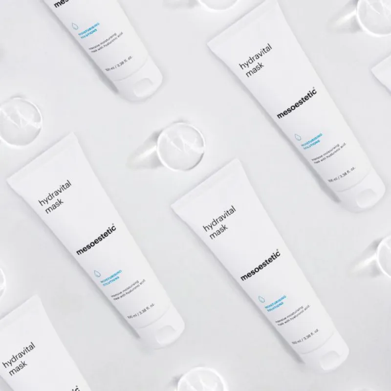 Mesoestetic hydravital mask | Intensyviai drėkinanti veido kaukė sausiai ir dehidratuotai odai 100 ml