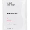Mesoestetic Crystal Fiber Mask | Успокаивающая и регенерирующая 3D нано-волокнистая маска для лица 5 × 25 мл