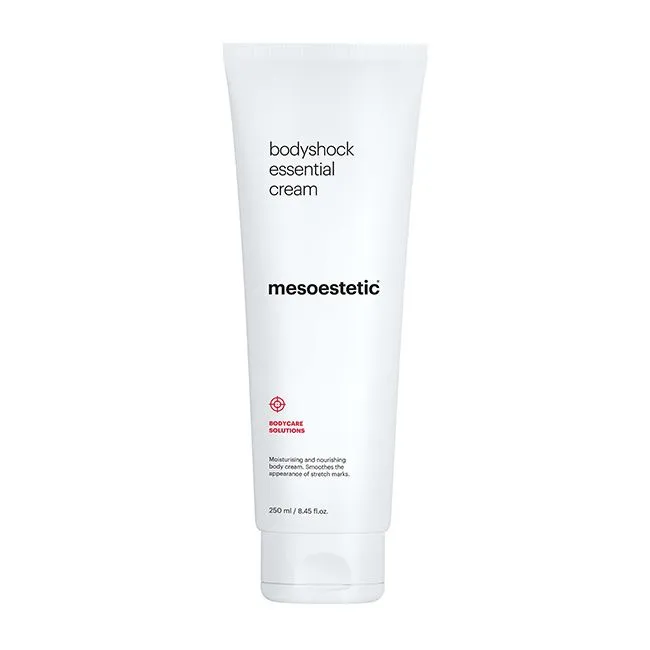 Mesoestetic bodyshock® essential cream | Drėkinamasis ir maitinamasis kūno kremas strijų mažinimui 250 ml