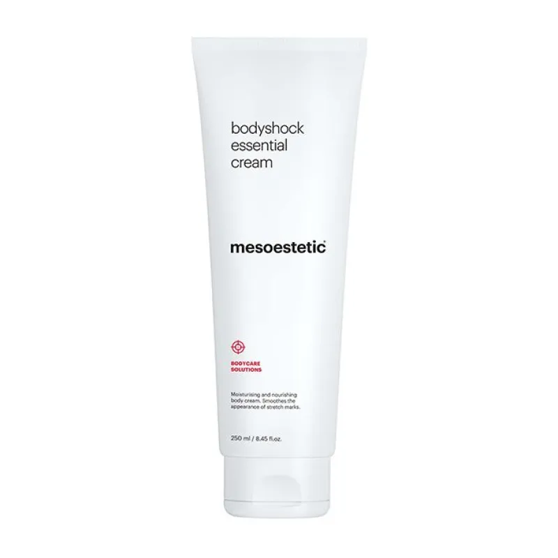 Mesoestetic bodyshock® essential cream | Drėkinamasis ir maitinamasis kūno kremas strijų mažinimui 250 ml