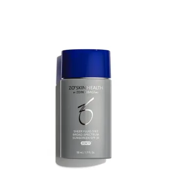 ZO Skin Health Sheer Fluid Tint Broad Spectrum SPF 30 | Ypač lengvas tonuojantis SPF fluidas veidui, atspalvis Light Medium, 50 ml