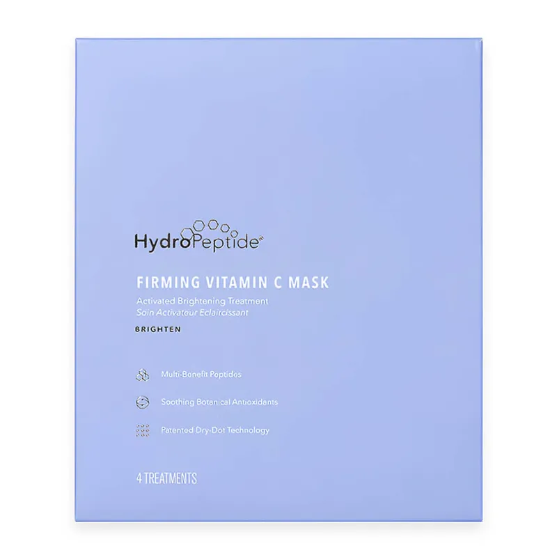 HydroPeptide Firming Vitamin C Mask | Aktyvuojama Šviesinanti ir Stangrinanti Veido Kaukė (4 Procedūros)