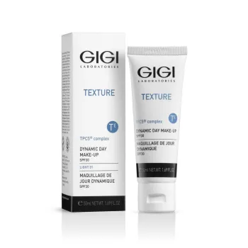 GIGI Texture Dynamic Day Make-Up SPF30 | Tonuojamasis dieninis kremas Light 50 ml