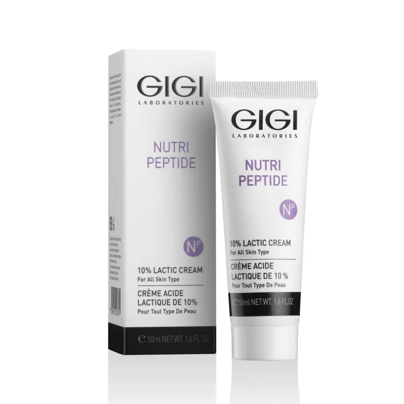 GIGI Nutri Peptide 10% Lactic Cream | Naktinis kremas su 10% pieno rūgštimi 50 ml