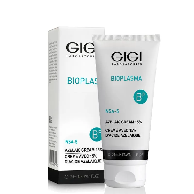 GIGI Bioplasma 15% Azelaico kreminis | Kremas su azelaino rūgštimi visiems odos tipams 30 ml