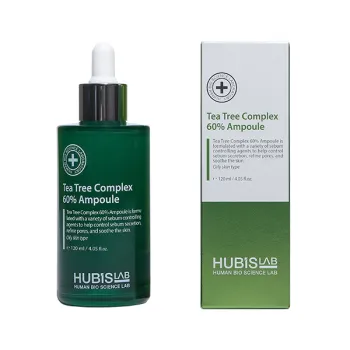 HUBISLAB Tea Tree Complex 60% Ampoule | Sebumą reguliuojanti ir raminanti ampulė, 120 ml