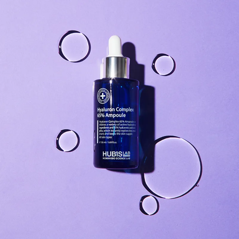 HUBISLAB Hyaluron Complex 65% Ampoule | Intensyviai drėkinanti ampulė su hialurono rūgštimi 50 ml