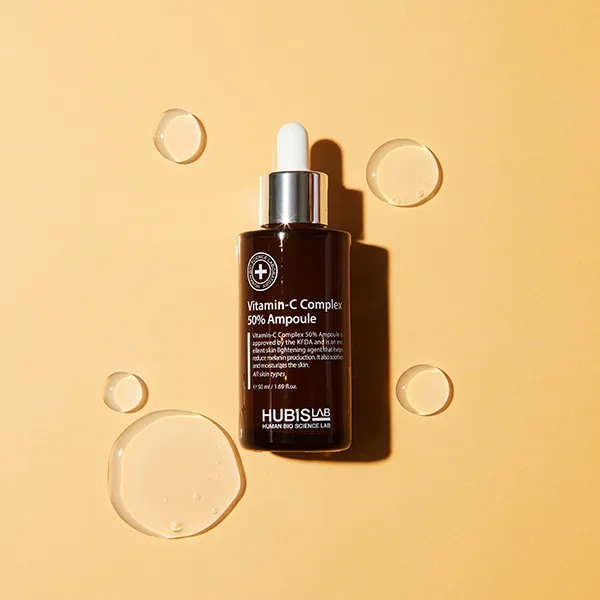 HUBISLAB Vitamin-C Complex 50% Ampulė | Atkuriamoji švytinanti C vitamino ampulė 50 ml