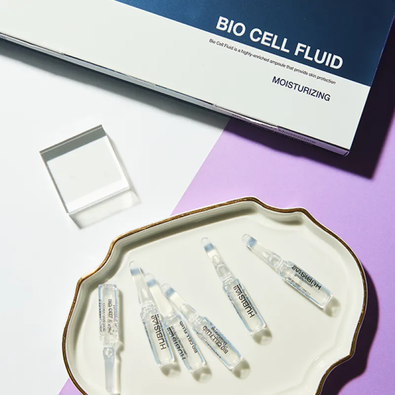 HUBISLAB Bio Cell Moisturizing Fluid | Intensyviai drėkinančios ampulės 2 ml × 12 vnt.