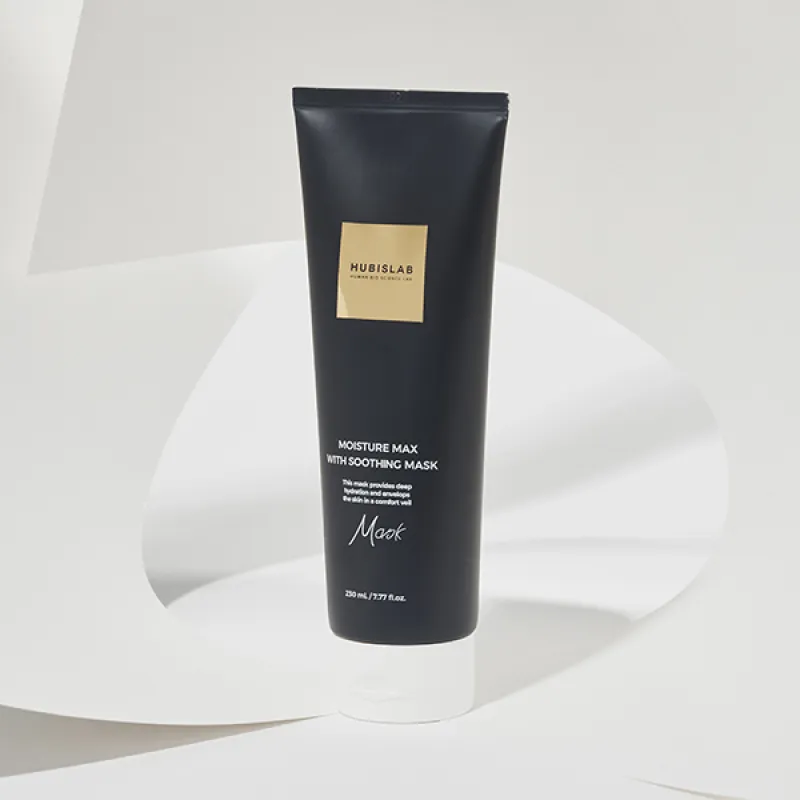 HUBISLAB Moisture Max with Soothing Mask | Raminanti ir drėkinanti veido kaukė 230 ml