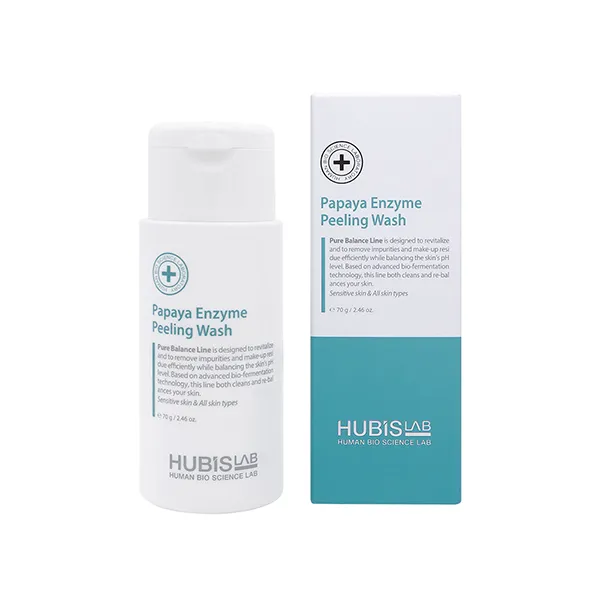 HUBISLAB Pure Balance Papaya Enzyme Peeling Wash | Enzimų pilingas su papaja 100 g
