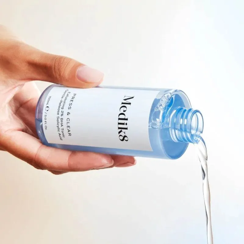 Medik8 Press & Clear Refill | Pildomas BHA tonikas probleminiaiems odos tipams 150 ml