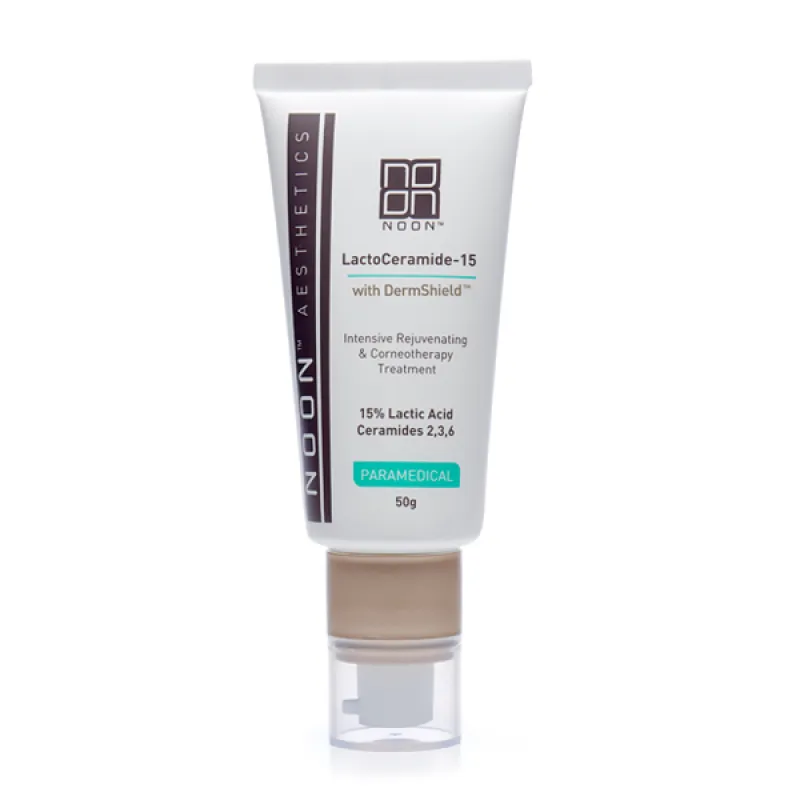 NOON Aesthetics LactoCeramide-15 | 15% pieno rūgšties kremas intensyviam odos atstatymui ir lipidų barjero stiprinimui 50 ml