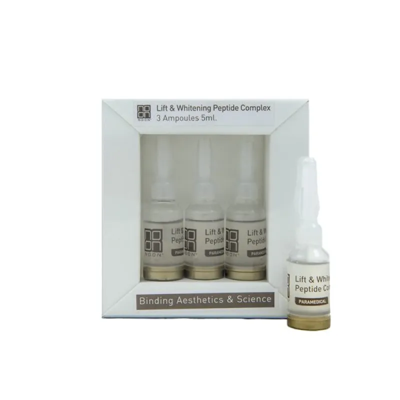 NOON Aesthetics Lift & Whitening Peptide Complex | Liftingą ir pigmentaciją mažinantis peptidų serumas 3 × 5 ml