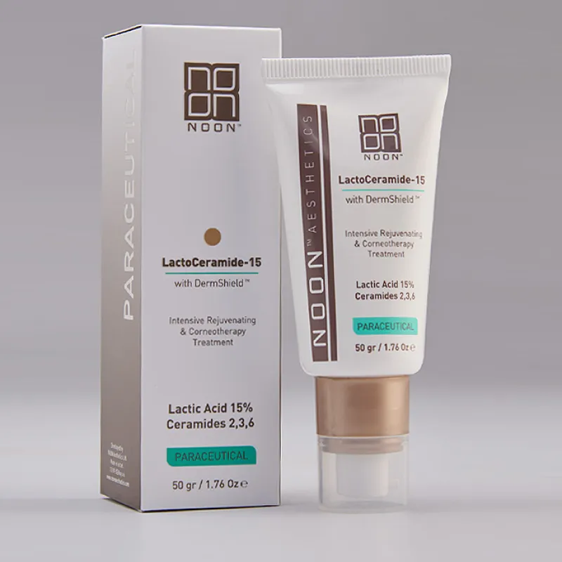 NOON Aesthetics LactoCeramide-15 | 15% pieno rūgšties kremas intensyviam odos atstatymui ir lipidų barjero stiprinimui 50 ml