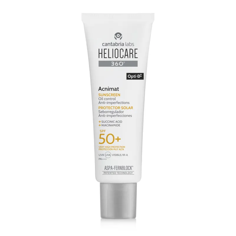 HELIOCARE 360° ACNIMAT SPF50 | Apsauginis saulės kremas riebiai ir spuoguotai odai, 50 ml