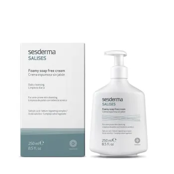 Sesderma Salises Foamy Soap-Free Cleanser | Putojantis Valomasis Veido Priemonė Be Muilo 250 ml