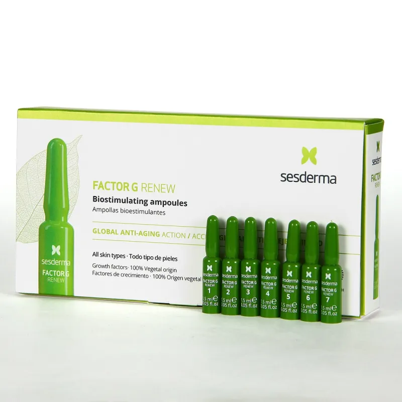 Sesderma Factor G Biostimulating Ampoules | Intensyviai atnaujinančios ampulės 7x1,5 ml