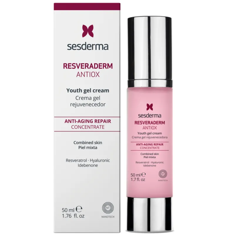 Sesderma RESVERADERM Antiox Antiage Concentrate | Antioksidantų serumas su resveratroliu 50 ml