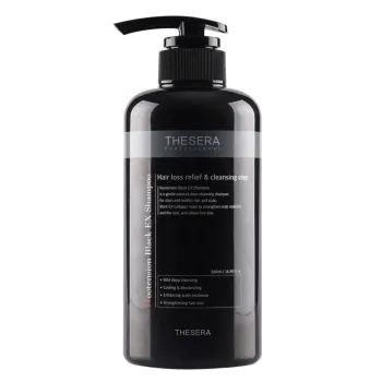 THESERA Rootension Black EX Shampoo | Šampūnas plaukų šaknų stiprinimui 500 ml