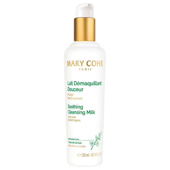 Mary Cohr Soothing Cleansing Milk | Švelnus raminamasis veido valomasis pienelis ir makiažo pašalinimui 200 ml