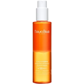 Natura Bissé C+C Vitamin SPF 50 Bi-Phase Invisible Sunscreen | Dvifazis kūnas saulės kremas SPF 50 su vitamino C, 200 ml