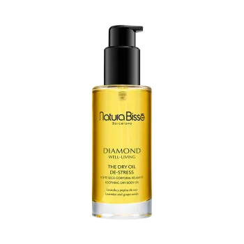 Natura Bissé Diamond Well-Living The Dry Oil – De-Stress | Raminantis sausasis kūno aliejus su levanda ir vynuogių kauliukų aliejumi 100 ml
