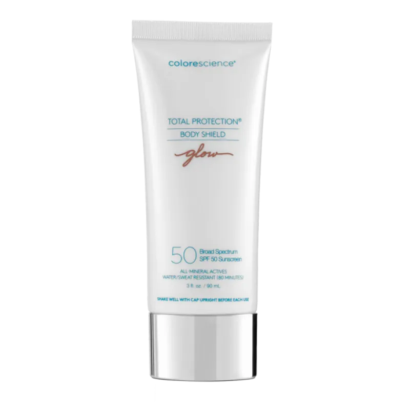 Colorescience Total Protection® Body Shield Glow SPF 50 | Mineralinis SPF kūnui su spindesio efektu 90 ml
