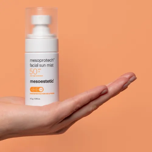 Mesoestetic mesoprotech® Facial Sun Mist SPF 50+ | Антивозрастной солнцезащитный спрей для лица 50 мл