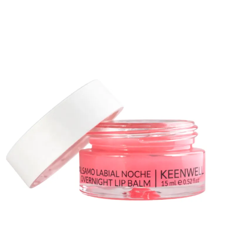 Keenwell Overnight Lip Balm Raspberry | Naktinis lūpų balzamas-maska 15 ml