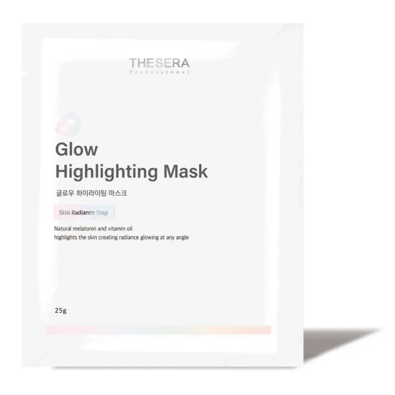THESERA Glow Highlighting Mask | Švytėjimą Suteikianti Veido Kaukė 1 x 25 g