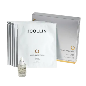 G.M. COLLIN Biocellulose Facial Mask | Комплект Биоцеллюлозных Масок С Сывороткой 5 шт + 7 мл