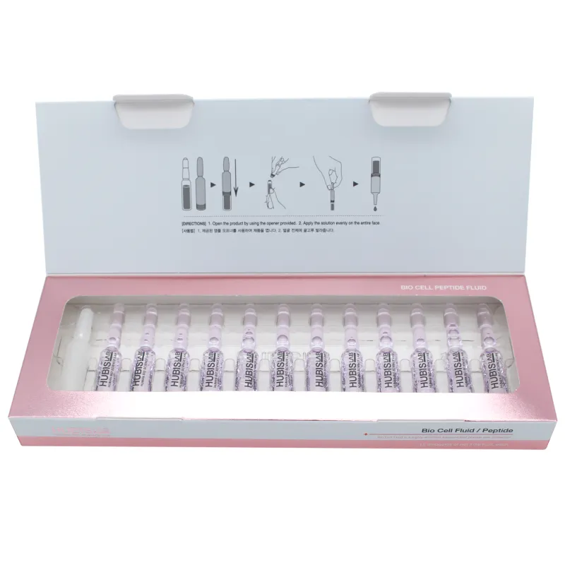 HUBISLAB Bio Cell Peptide Fluid | Atkuriamos ampulės su peptidais 2 ml × 12 vnt.
