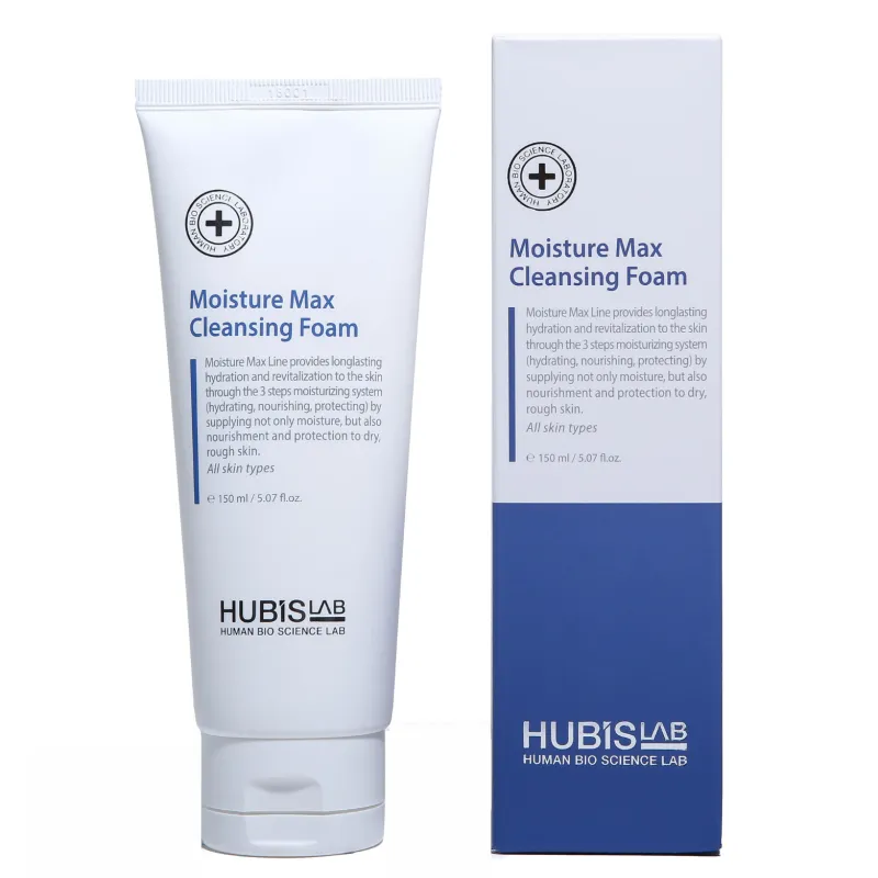 HUBISLAB Moisture Max Cleansing Foam | Увлажняющая очищающая пенка 120 мл