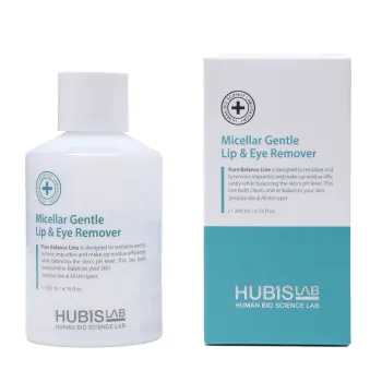 HUBISLAB Micellar Gentle Lip & Eye Remover | Švelnus micelinis akių ir lūpų valiklis 200 ml
